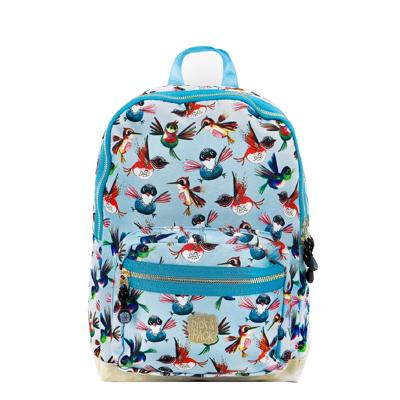 Pick & Pack Birds Backpack M dusty blue Kindertas