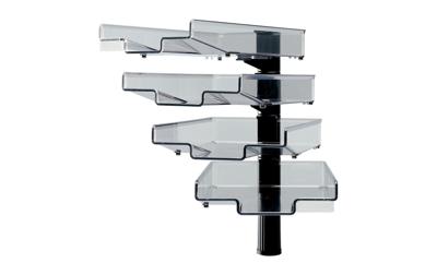 Brievenbak Hansa met 360 graden zwenkarm 4stuks zwart