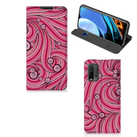 Xiaomi Poco M3 | Redmi 9T | Bookcase | Swirl Pink - thumbnail