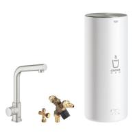 GROHE Red Mono kokendwaterkraan L-uitloop & 7 liter combi boiler, energielabel A, kinderbeveiliging, SuperSteel - thumbnail