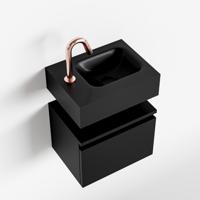 MONDIAZ ANDOR 40cm toiletmeubel urban. LEX 40cm wastafel urban rechts 1 kraangat - thumbnail