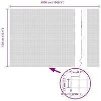 Gelaste draadhek Zilver 1 x 50 m Staal - thumbnail