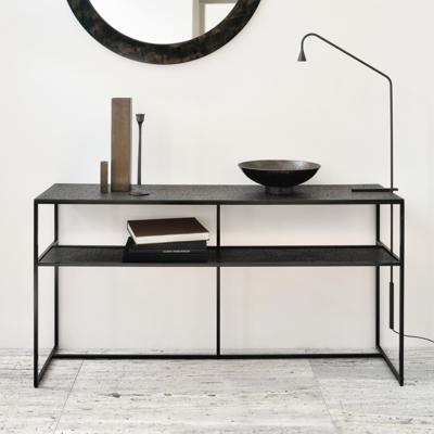 Ethnicraft Sidetable 'Pentagon' Minerals, 150cm, kleur Whisky