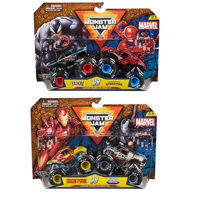 Monster Jam Marvel 2 Pack 1:64 Assorti