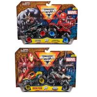 Monster Jam Marvel 2 Pack 1:64 Assorti - thumbnail