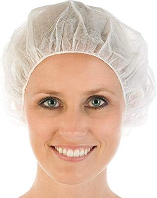 Franz Mensch FM1007 Wegwerpkap haarnet Betina wit, 100 stuks Maat: Unisize Wit