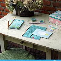 Charlotte DJECO briefpapierdoos blauw - thumbnail