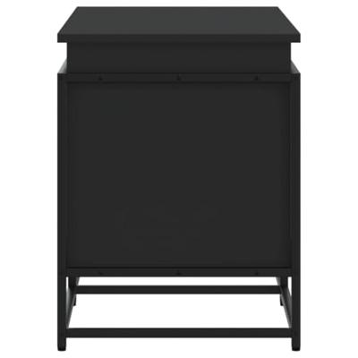 VidaXL Opbergbox met deksel 100x40x51,5 cm bewerkt hout zwart