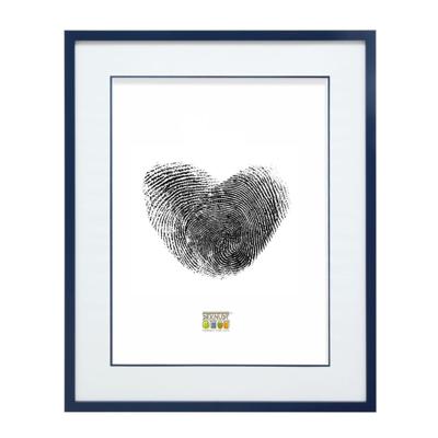Deknudt Fotokader in blauw met passe-partout 13x18 S43AM6