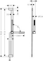 Hansgrohe Pulsify S doucheset 100 1jet EcoSmart met glijstang 90 cm, mat zwart - thumbnail