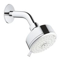 GROHE Tempesta Cosmopolitan 100 Hoofddouche - 10cm - 4 straalsoorten - wandmontage - chroom/wit 27869001 - thumbnail