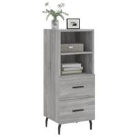 Dressoir 34,5x34x90 cm bewerkt hout grijs sonoma eikenkleurig - thumbnail