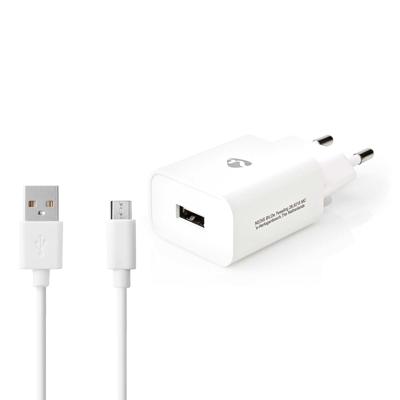 Nedis WCHAM212AWT Wandlader 2,1 A Losse Kabel Micro-usb Wit