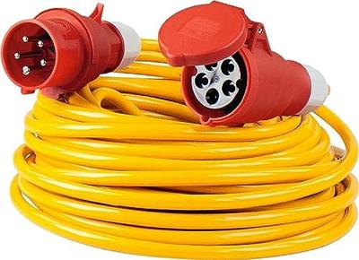 AS Schwabe 60721 Stroom Verlengkabel 16 A Geel 50.00 m AT-N07V3V3-F 5G 2,5 mm²