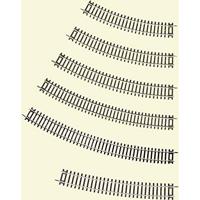 H0 Roco RocoLine (zonder ballastbed) 42422 Gebogen rails 12 stuk(s) - thumbnail