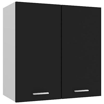 VidaXL Bovenkast lyon 60x31x60 cm bewerkt hout zwart