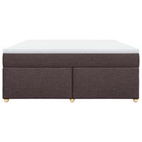Boxspring met matras stof donkerbruin 180x200 cm - thumbnail