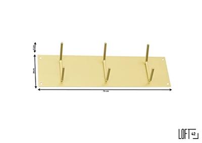 Urban Interiors Kapstok 'Factory' Met 6 haken, kleur Goud