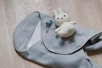 Deken BEABA Babynomade® met fleece voering gemêleerd grijs - thumbnail