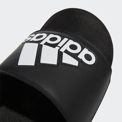 adidas Adilette Comfort Badslippers Zwart Wit adidas Adilette Comfort Badslippers Zwart Wit