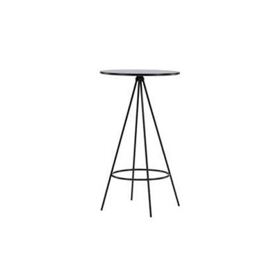 Fjôrd - Bartafel Zwart Ø60cm - Fineer - Bistro Fjôrd - Bartafel Zwart Ø60cm - Fineer - Bistro