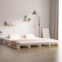Palletbed massief grenenhout 120x190 cm - thumbnail