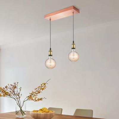 Edison Vintage E27 LED filament lichtbron - Amber - 12.5/12.5/17cm - G125 Global - Vintage LED lamp - Dimbaar - 4W 400lm 2700K - warm wit licht - geschikt voor E27 fitting