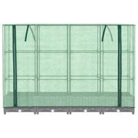 Plantenbak verhoogd met kashoes 160x40x123 cm rattanlook - thumbnail