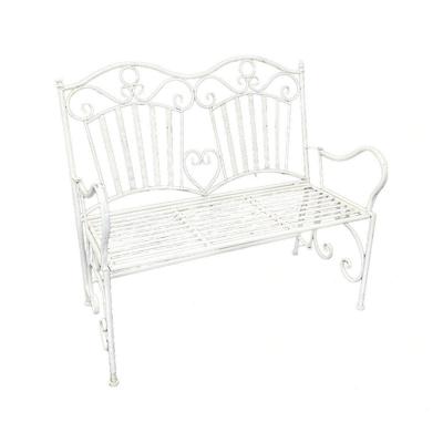 Romantische Tuinbank Ijzer Wit 110 cm Buitengewoon de Boet - Buitengewoon de boet