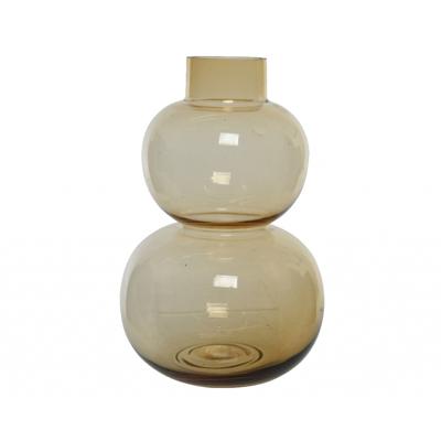 Vaas glas 18x28 cm bruin