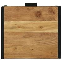 Nachtkastje met lade Bruin 40 x 35 x 50 cm Massief acaciahout - thumbnail