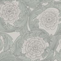 Dutch Wallcoverings Blomstermala - Rosa Grey - Grijs - thumbnail