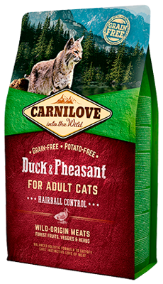CARNILOVE DUCK / PHEASANT HAIRBALL 2 KG