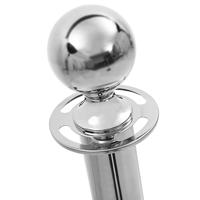 3-delige VIP afzetpalenset roestvrij staal zilverkleurig - thumbnail