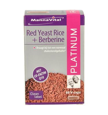 Mannavital Red Yeast Rice+berberine Platinum 60 Vegan Capsules