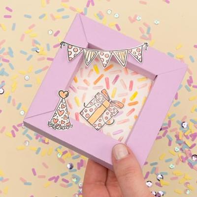 Nellie's Choice • 3d embossing folder achtergrond confetti 15x15cm