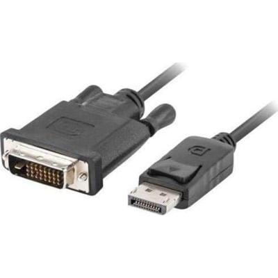 Lanberg CA-DPDV-10CU-0010-BK video kabel adapter 1 m DisplayPort DVI-D Zwart
