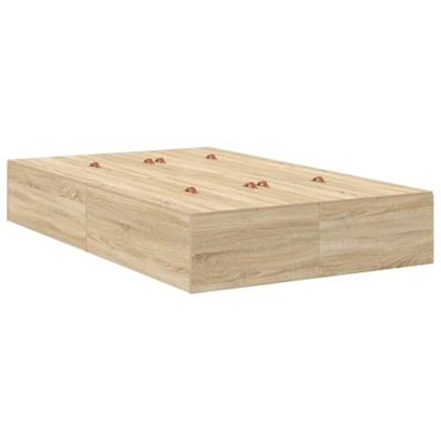 Bedframe Sonoma eiken 190 x 120 x 31.5 cm Bewerkt hout