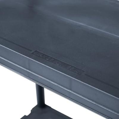 VidaXL Opbergrek 125 kg 60x30x180 cm kunststof zwart VidaXL Opbergrek 125 kg 60x30x180 cm kunststof zwart