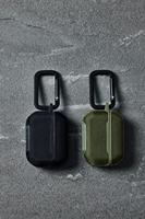 Urban Armor Gear Metropolis Case voor Apple AirPods (3e generatie 2021) Case [Draadloos opladen/Magnetische opladen compatibel/Status LED zichtbaar, afneembare karabijnhaak ] olijf - thumbnail