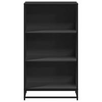 Boekenkast 60x35x107,5 cm bewerkt hout zwart - thumbnail