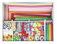 Lena Knutselkoffer Jumbo Roze 800 stuks - thumbnail