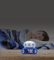 Digitale wekker met lichtgevend 3D-rugbybal-nachtlampje en geluidseffecten - thumbnail