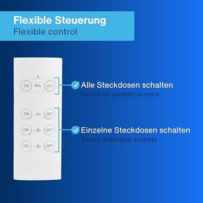 REV Funkschalt-Set Mini 3+1 ws 0085500103 Draadloze schakelaarset 4-delig Binnen 3680 W REV Funkschalt-Set Mini 3+1 ws 0085500103 Draadloze schakelaarset 4-delig Binnen 3680 W