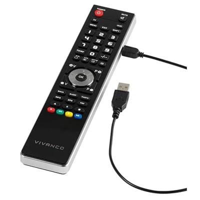 Vivanco UR 40 USB afstandsbediening Zwart, Zilver, 37600