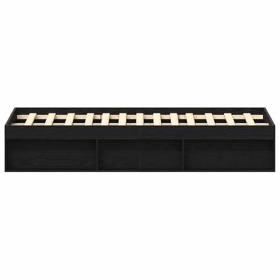 Bedframe zonder matras 160x200 cm bewerkt hout zwart eikenkleur