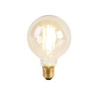 QAZQA Smart hanglamp zwart met hout incl. 5 Wifi G95 - Shelf - thumbnail