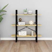 VidaXL Boekenkast met 3 schappen 100x30x105 cm massief grenenhout - thumbnail