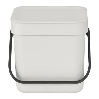 Brabantia Sort & Go afvalemmer 3 liter light grey