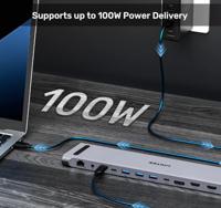 UNITEK KVM 4K, USBC, HDMI DOCKINGSTATION MET STANDAARD - thumbnail